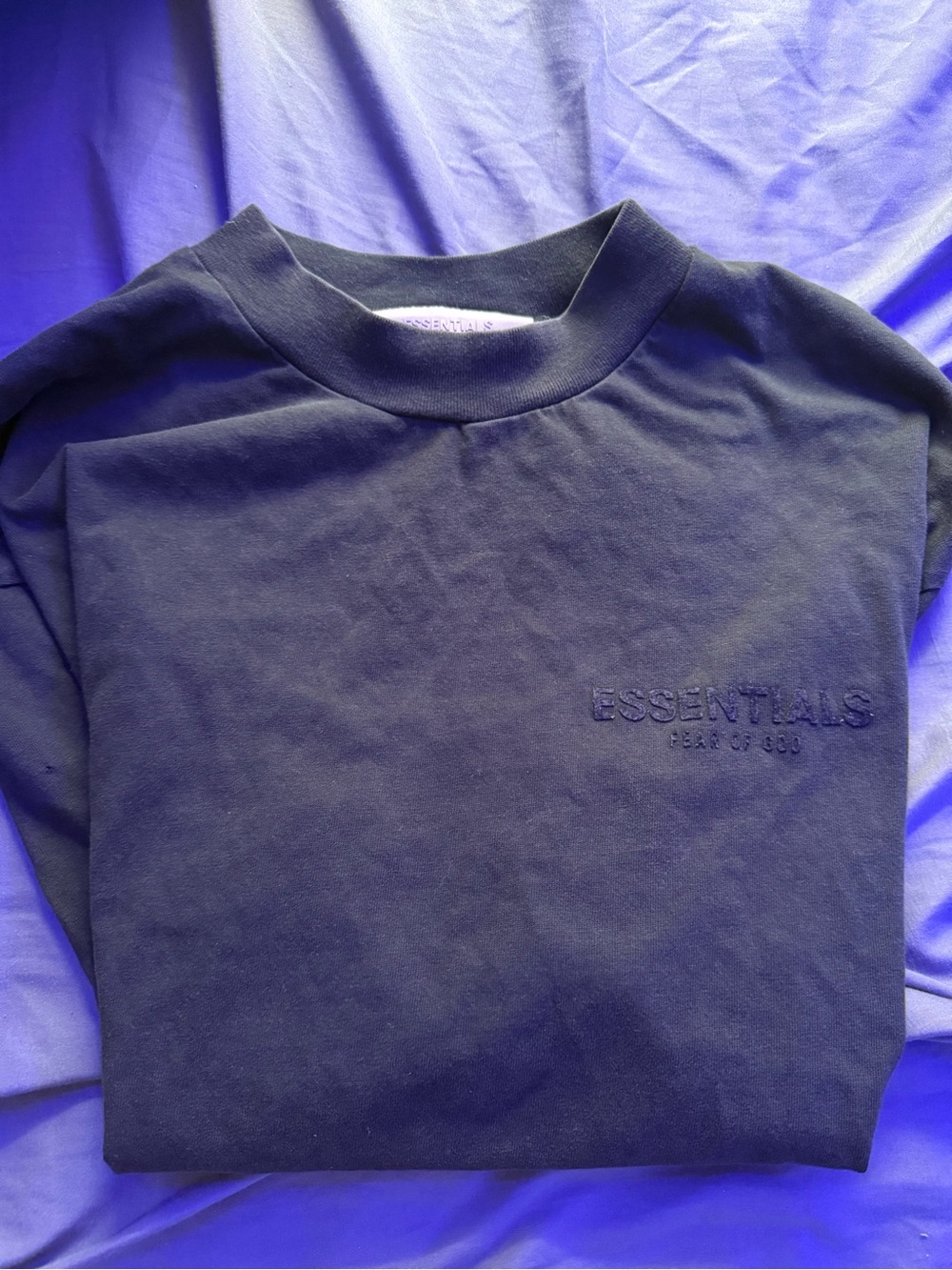 ESSENTIALS Black Logo Tee